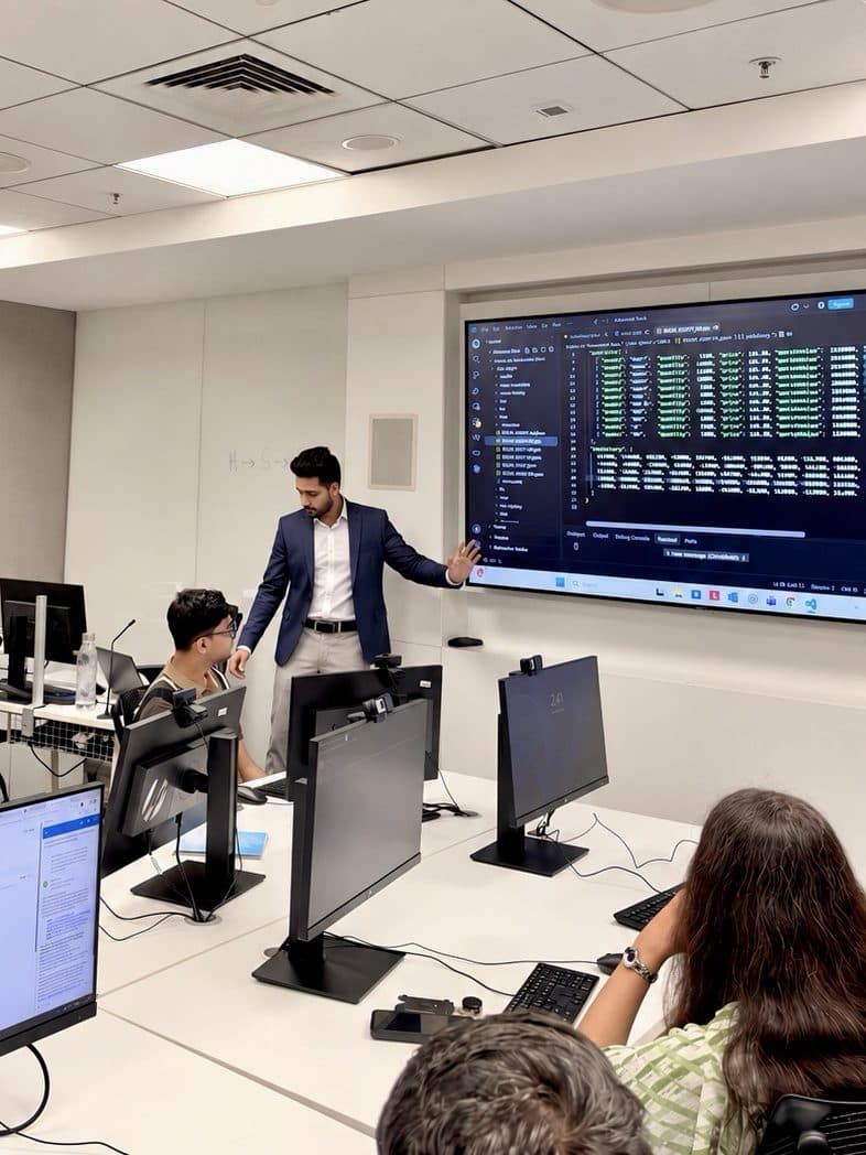 Hands-on Claude Code lab in progress at Morgan Stanley